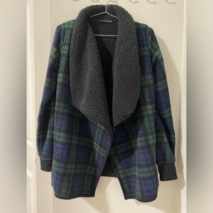 Abercrombie & Fitch Sherpa/Fleece Open Cardigan